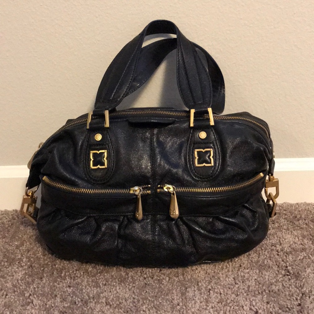 BCBG Max Azria Black Satchel
